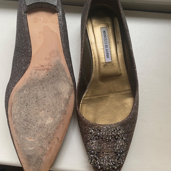 Manolo Blahnik Hangs Flat Glitter - Picture 2 of 5